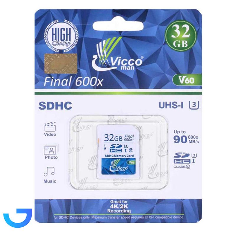 قیمت و خرید کارت حافظه Vicco SDHC - Final 600x V60 ظرفیت 32 گیگابایت | فروشگاه آریا