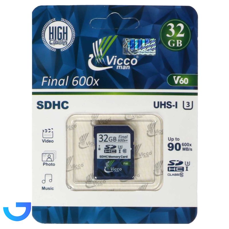 قیمت و خرید کارت حافظه Vicco SDHC - Final 600x V60 ظرفیت 32 گیگابایت | فروشگاه آریا