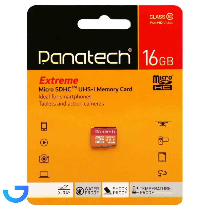 قیمت و خرید کارت حافظه microSDHC پاناتک اکستریم مدل UHS-I Class10 Full HD ظرفیت 16 گیگابایت | فروشگاه آریا
