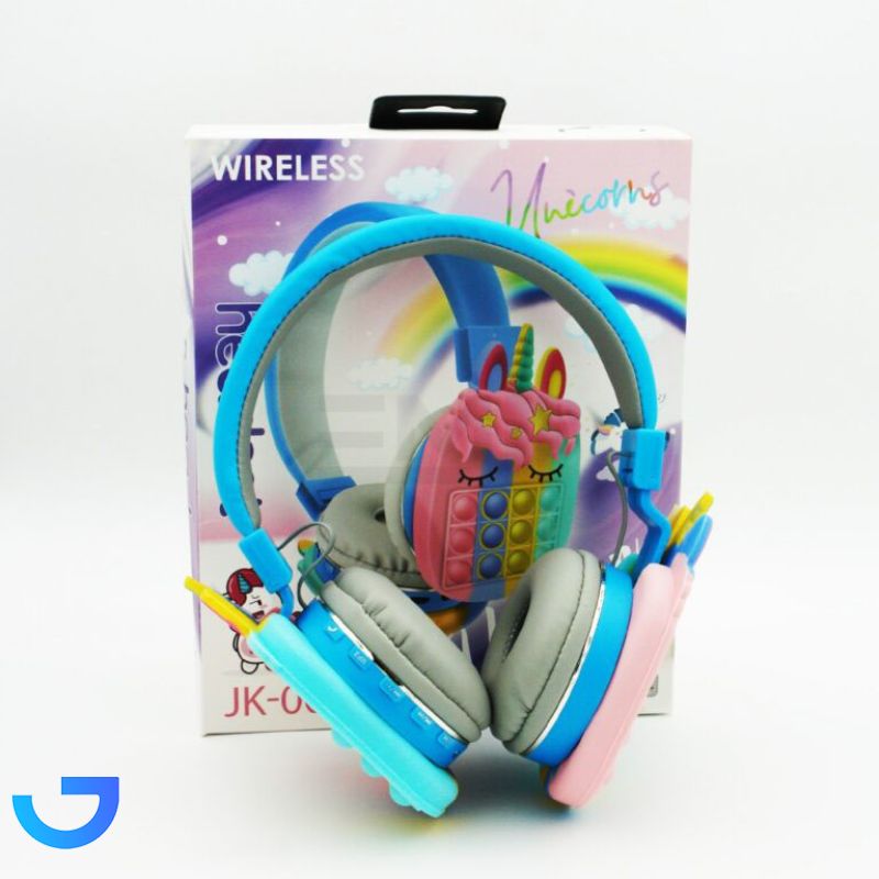 قیمت و خرید هدست بلوتوثی مدل JK-009 طرح یونیکورن | فروشگاه آریا