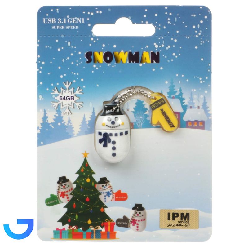 قیمت و خرید فلش مموری ایکس-انرژی مدل SNOWMAN USB3.1 با ظرفیت 64 گیگابایت عروسکی | فروشگاه آریا