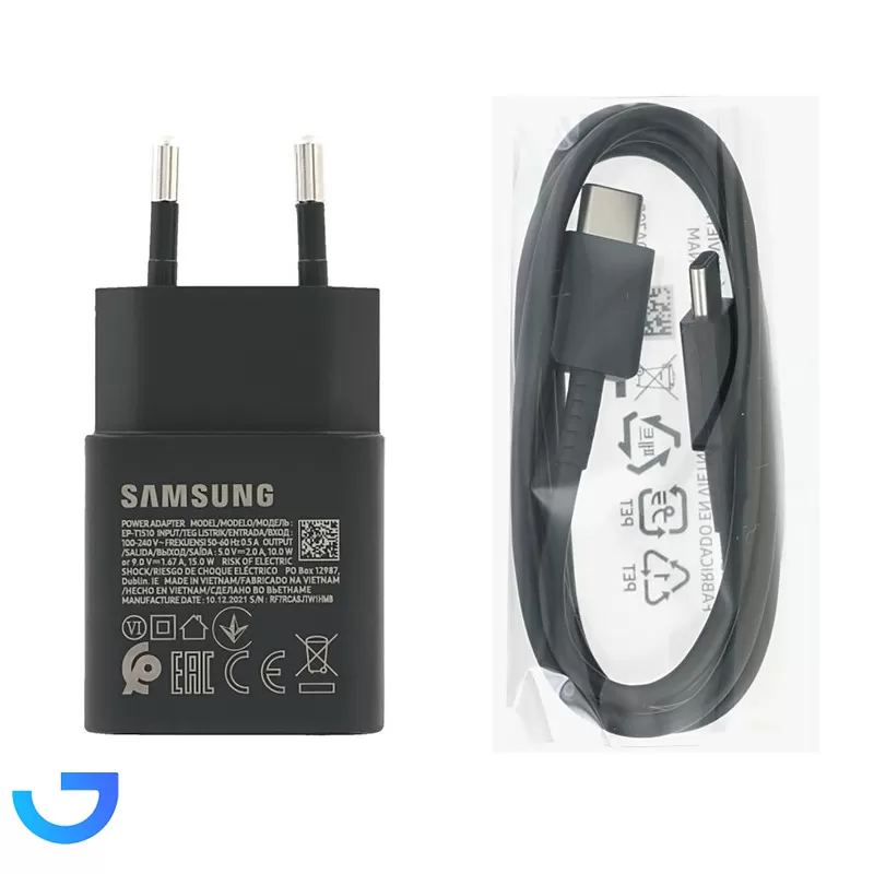 قیمت و خرید شارژر دیواری 15 وات سامسونگ مدل EP-T1510 به همراه کابل تبدیل USB-C | فروشگاه آریا