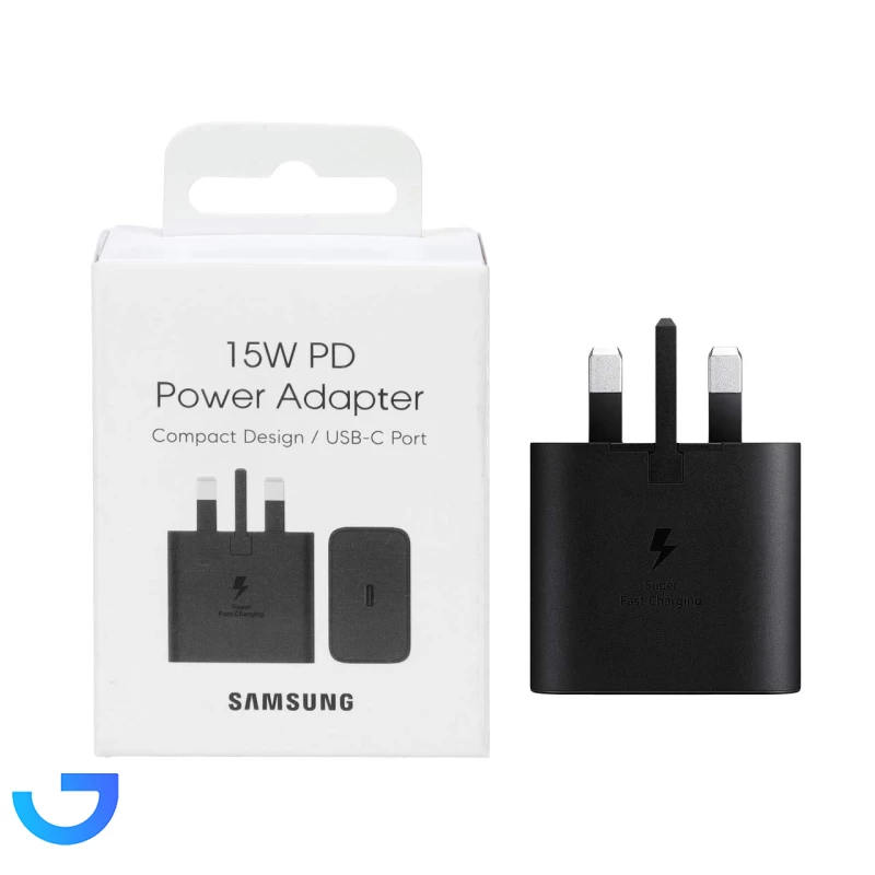 قیمت و خرید شارژر دیواری سه پین PD فست تک پورت SAMSUNG Type-C  15W | فروشگاه آریا
