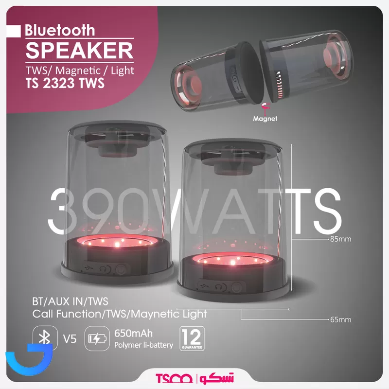 قیمت و خرید اسپیکر بلوتوثی مگنتی تسکو مدل TS 232 | فروشگاه آریا