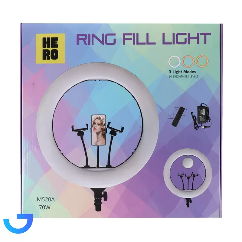 قیمت و خرید رینگ لایت 18 اینچ مدل YQ-520A (بدون پایه) | فروشگاه آریا قیمت و خرید رینگ لایت 18 اینچ مدل YQ-520A (بدون پایه) | فروشگاه آریا