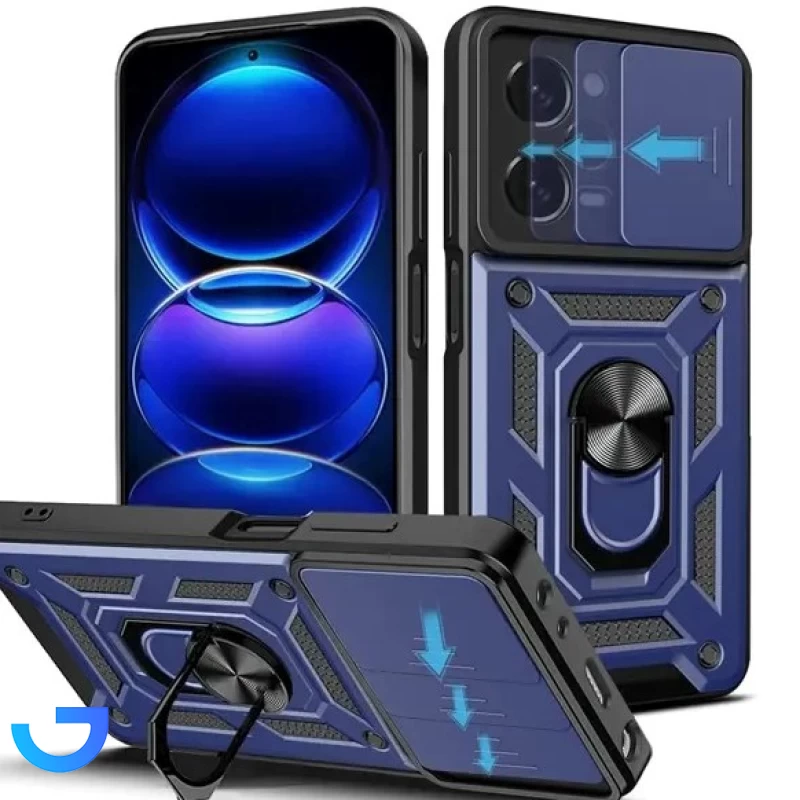 قیمت و خرید قاب بتمنی کشویی هولدردار مناسب برای Xiaomi Redmi Note 12 Pro 5G | فروشگاه آریا