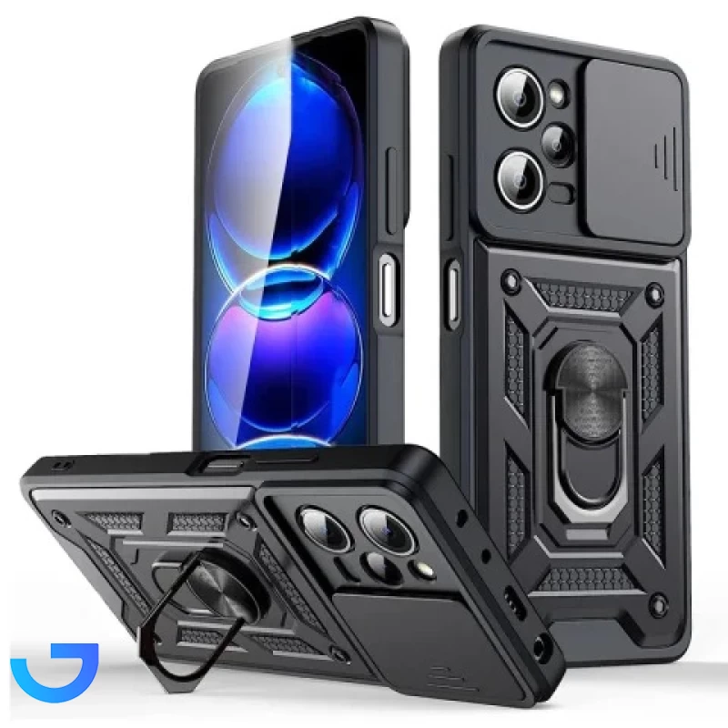 قیمت و خرید قاب بتمنی کشویی هولدردار مناسب برای Xiaomi Redmi Note 12 Pro 5G | فروشگاه آریا