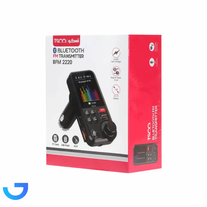 قیمت و خرید پخش کننده بلوتوث FM خودرو Tsco مدل BFM 2220 | فروشگاه آریا