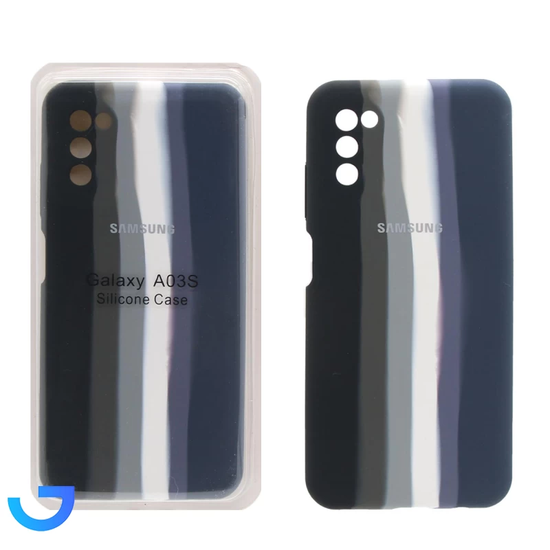 قیمت و خرید قاب سیلیکونی آبرنگی اورجینال محافظ لنزدار Samsung A02S / A03S | فروشگاه آریا