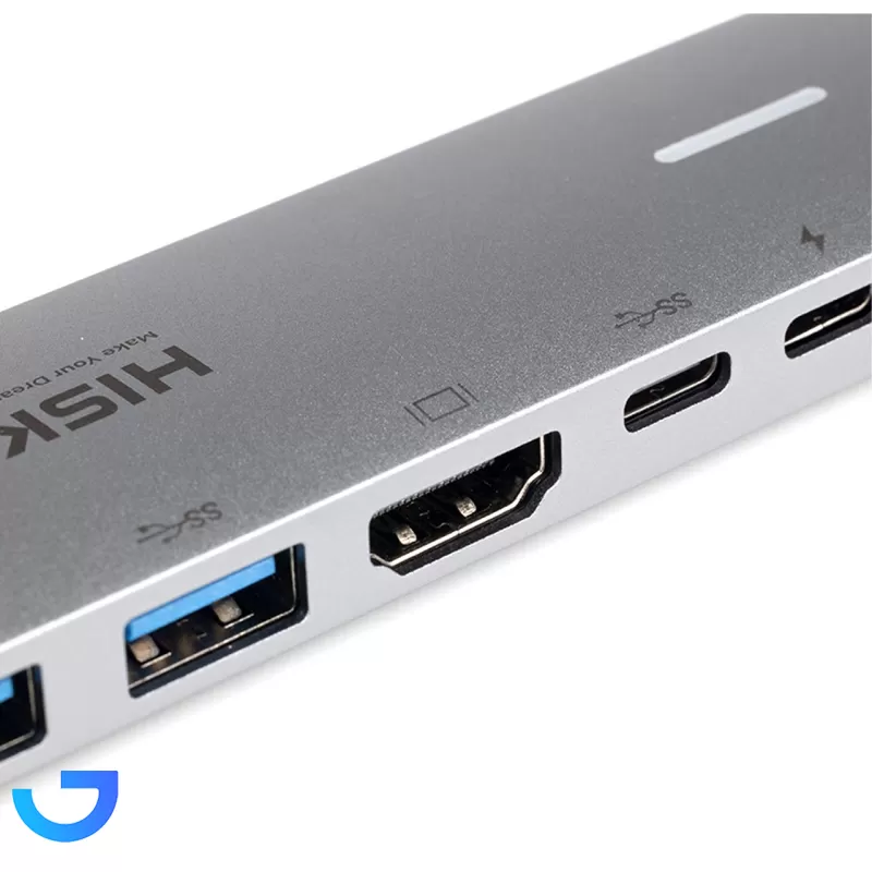 قیمت و خرید هاب 8 پورت HISKA Type-C مدل HR-51 | فروشگاه آریا قیمت و خرید هاب 8 پورت HISKA Type-C مدل HR-51 | فروشگاه آریا