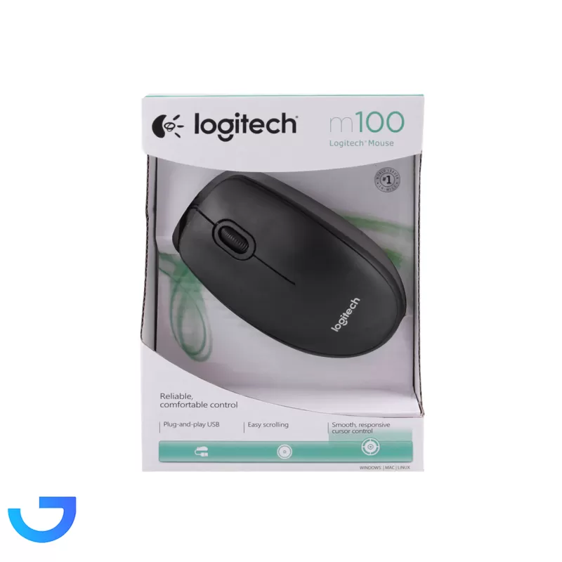 قیمت و خرید ماوس باسیم Logitech مدل M100 - مشکی - RYL (Copy) | فروشگاه آریا