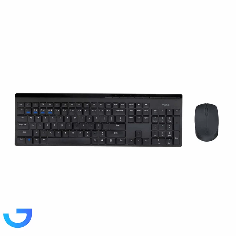 قیمت و خرید کیبورد و ماوس بی سیم Rapoo مدل 8110M | فروشگاه آریا