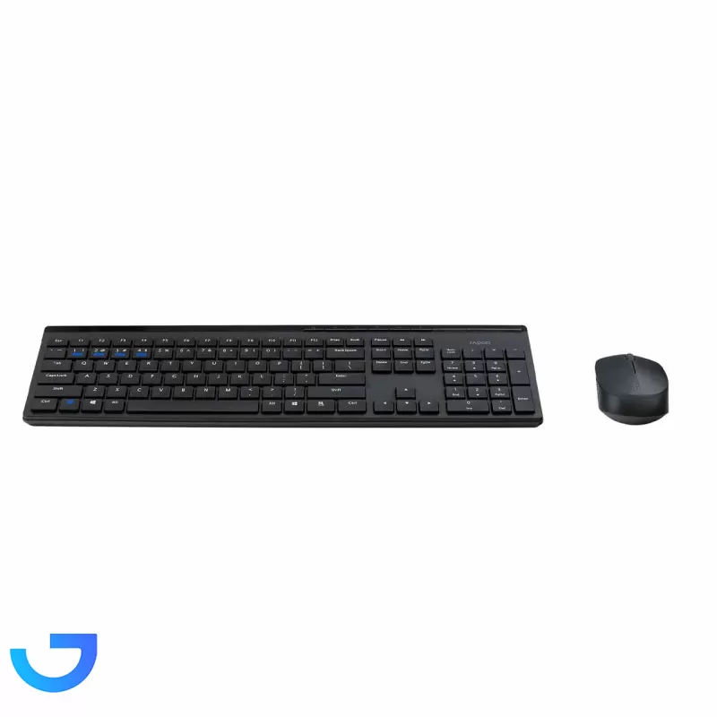 قیمت و خرید کیبورد و ماوس بی سیم Rapoo مدل 8110M | فروشگاه آریا