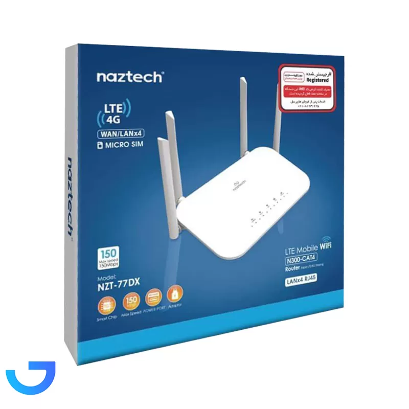 قیمت و خرید مودم رومیزی Naztech 4G-LTE مدل 77DX | فروشگاه آریا