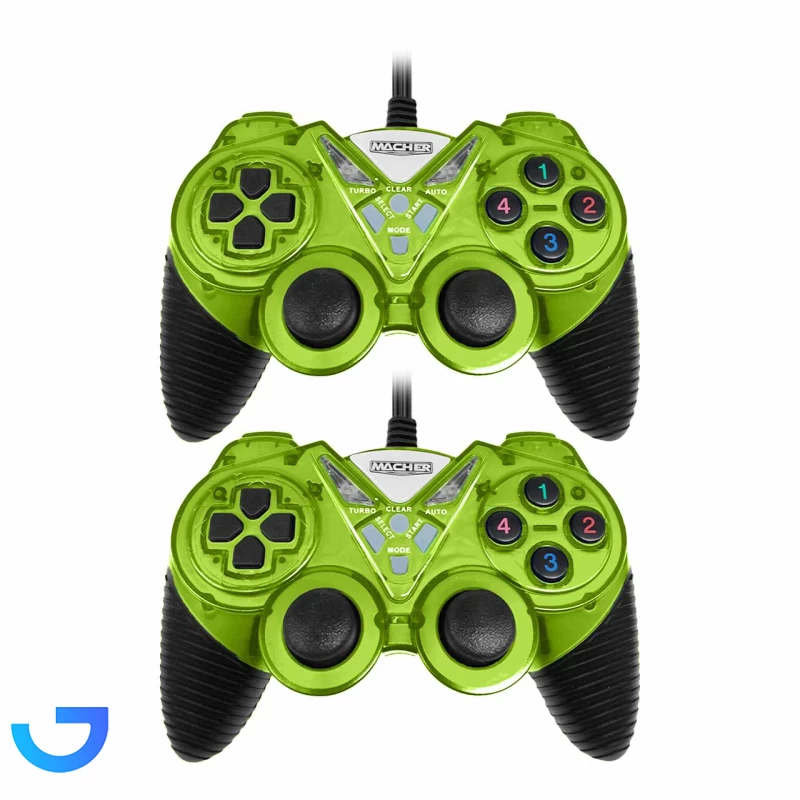 قیمت و خرید دسته بازی دوبل شوک دار باسیم Macher مدل MR-62 | فروشگاه آریا