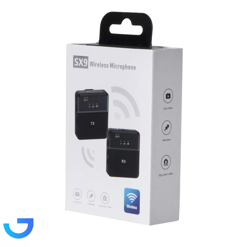 قیمت و خرید میکروفون یقه ای بی سیم Type-C مدل SX9 | فروشگاه آریا