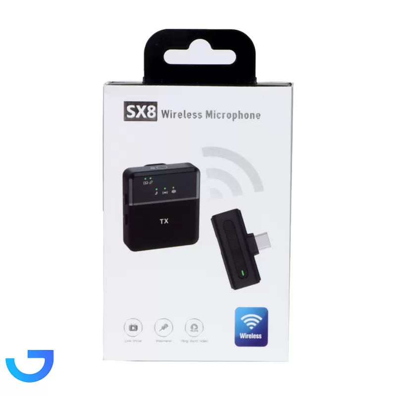قیمت و خرید میکروفون یقه ای بی سیم Lightning مدل SX8 | فروشگاه آریا