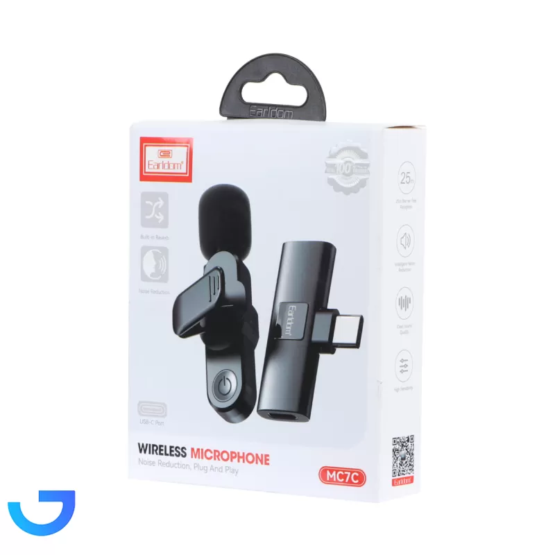 قیمت و خرید میکروفون بی سیم Earldom Type-C مدل  MC7C | فروشگاه آریا