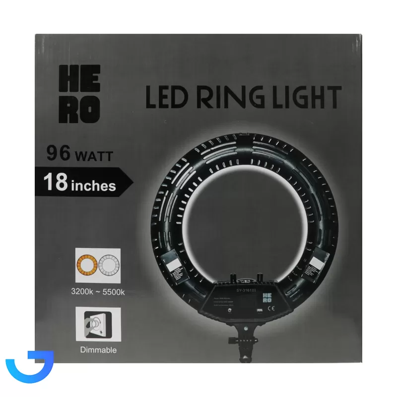 قیمت و خرید رینگ لایت 18 اینچ HERO مدل SY-3161iii | فروشگاه آریا