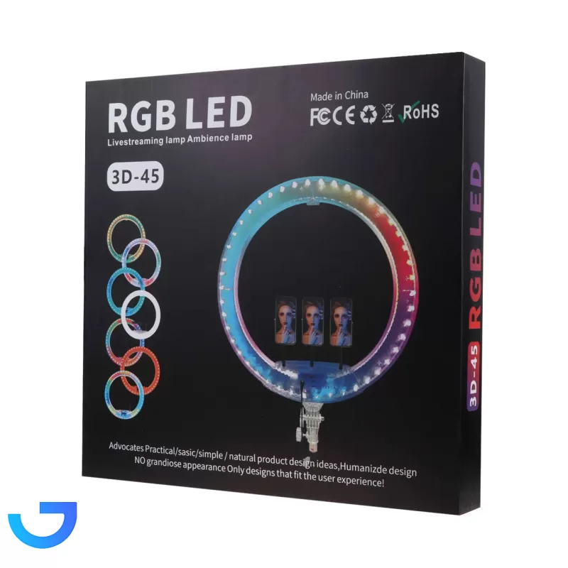 قیمت و خرید رینگ لایت RGB مدل 3D-45 (بدون پایه) | فروشگاه آریا