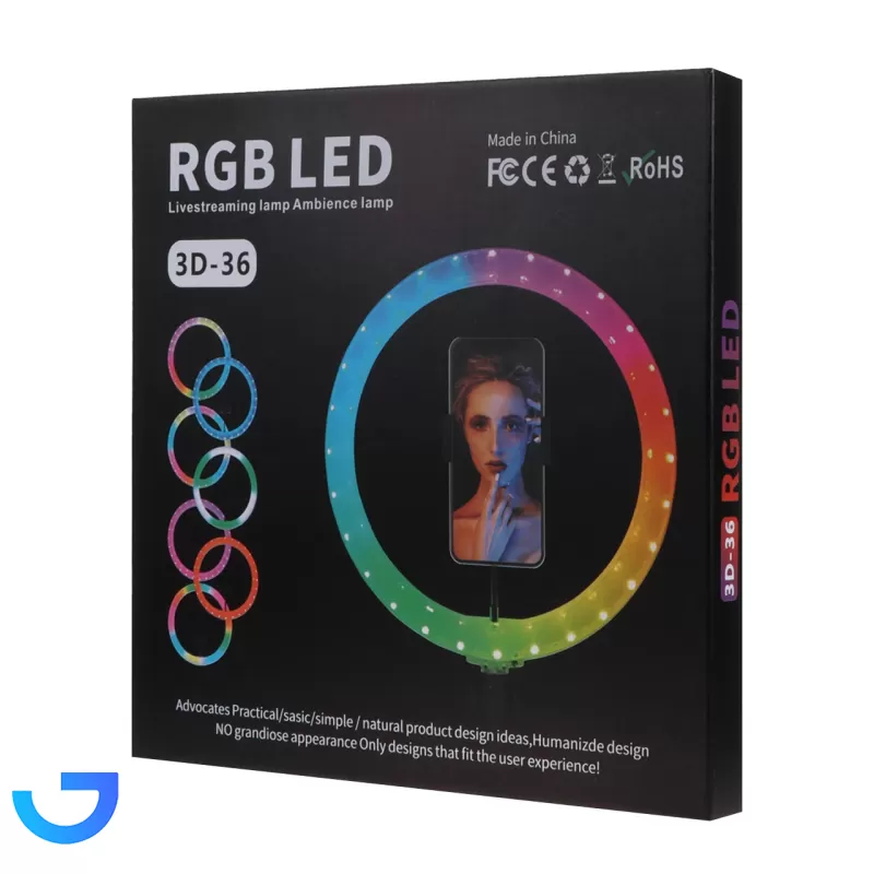 قیمت و خرید رینگ لایت RGB مدل 3D-36 (بدون پایه) | فروشگاه آریا