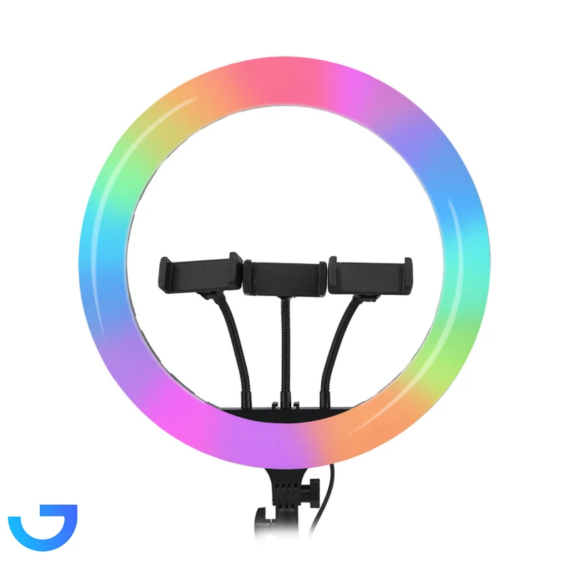 رینگ لایت Jmary مدل MJ36RGB (بدون پایه) نمای ۲