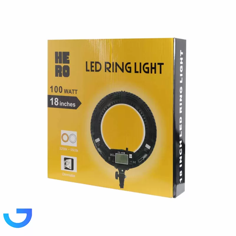 قیمت و خرید رینگ لایت 18 اینچ HERO مدل FE-480 III (بدون پایه) | فروشگاه آریا