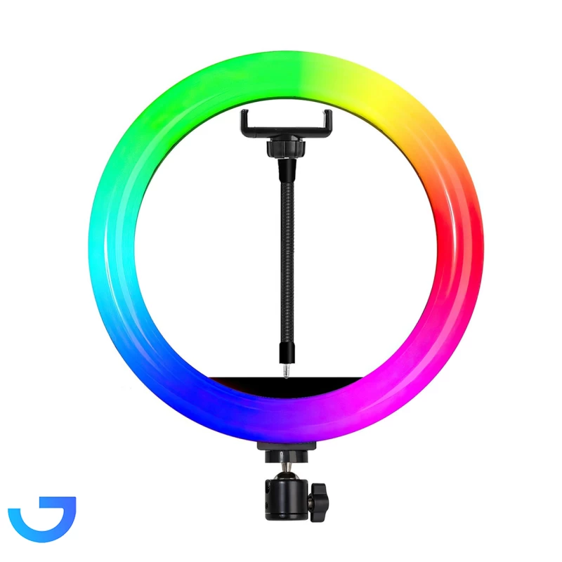 رینگ لایت Jmary مدل MJ33RGB (بدون پایه) نمای ۲