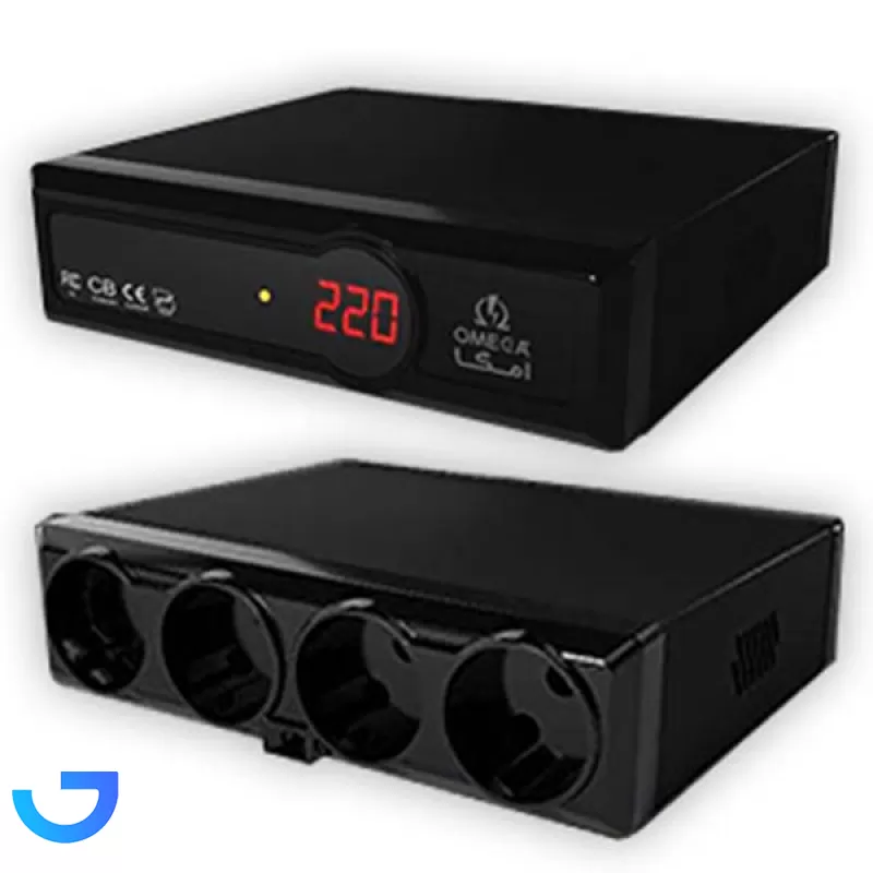 قیمت و خرید محافظ دیجیتال فلزی 4 خانه امگا مدل F6000 | فروشگاه آریا