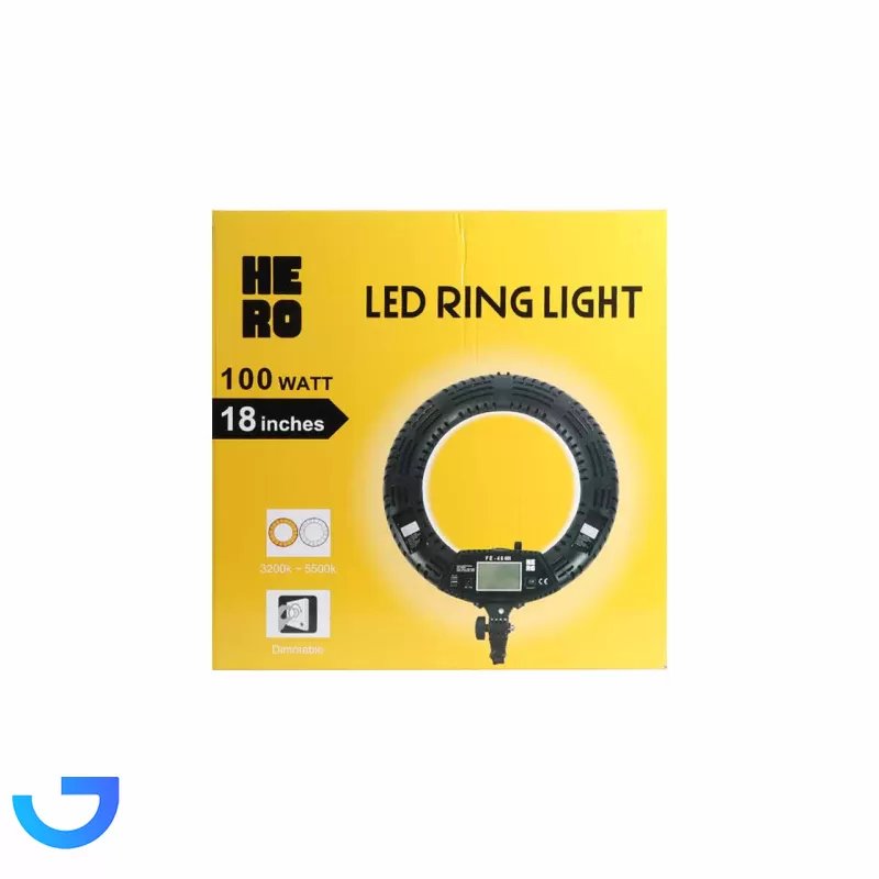 قیمت و خرید رینگ لایت 18 اینچ HERO مدل FE-480 III (بدون پایه) | فروشگاه آریا