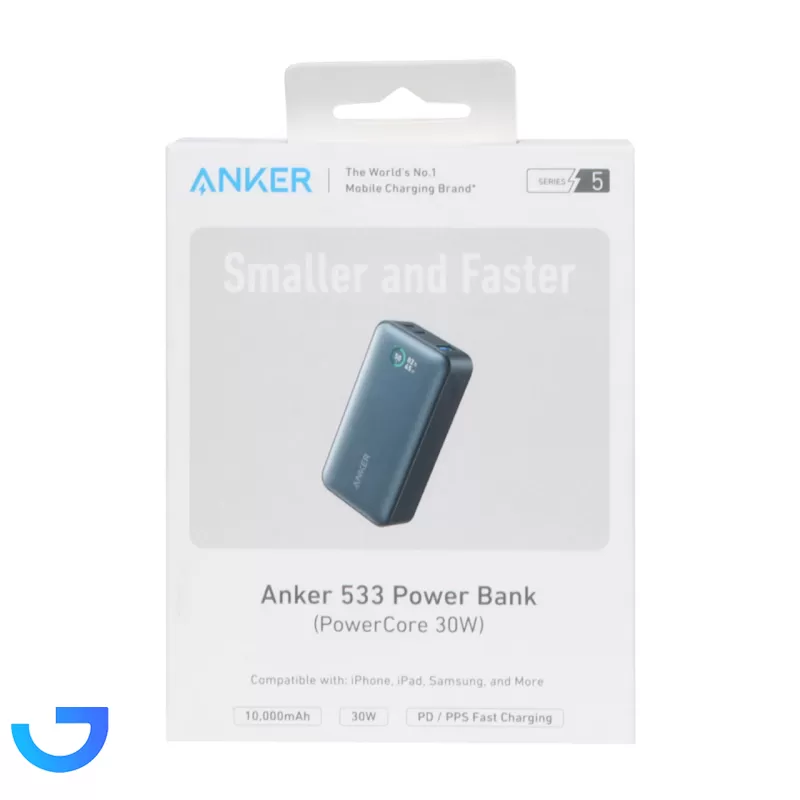 قیمت و خرید پاوربانک انکر (فست شارژ) 30W 10000mAh مدل A1256 | فروشگاه آریا