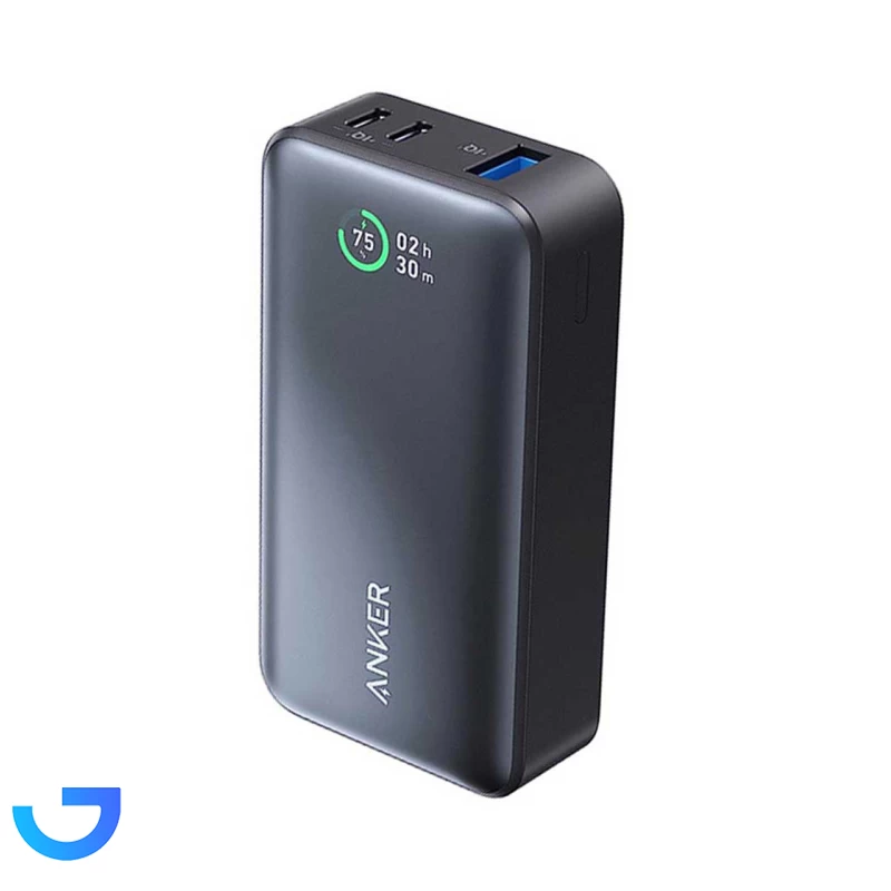 پاوربانک انکر (فست شارژ) 30W 10000mAh مدل A1256 نمای ۲