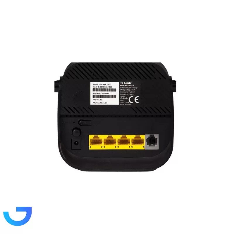 قیمت و خرید مودم روتر D-link DSL-124 Wireless N300 ADSL2 | فروشگاه آریا