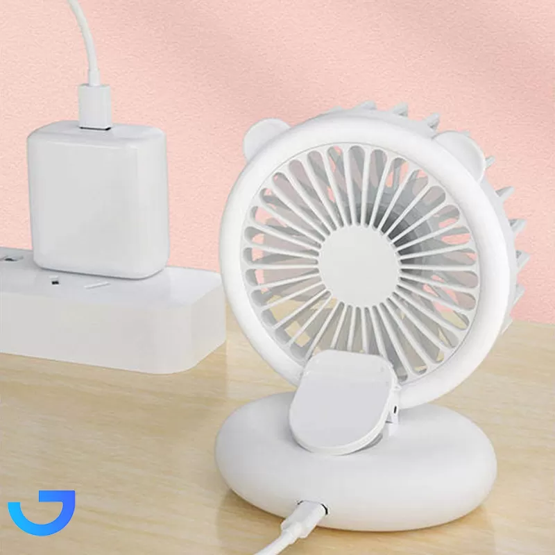 قیمت و خرید رینگ لایت گیره ای و پنکه شارژی مدل D11 | فروشگاه آریا