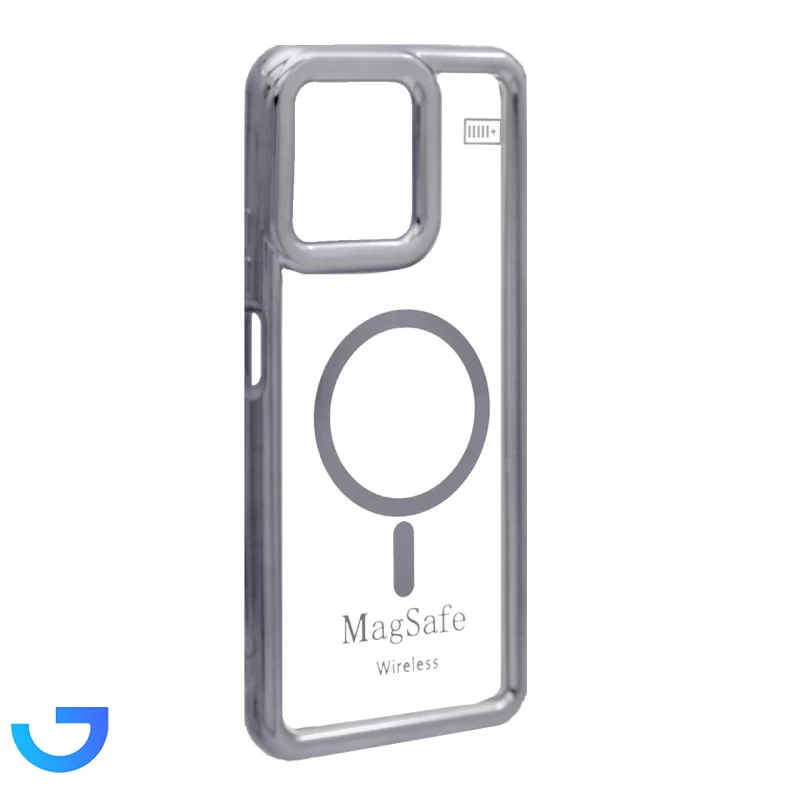 قیمت و خرید قاب شفاف دور رنگی طرح مگ سیف Realme C53 / C51 / Note 50 | فروشگاه آریا