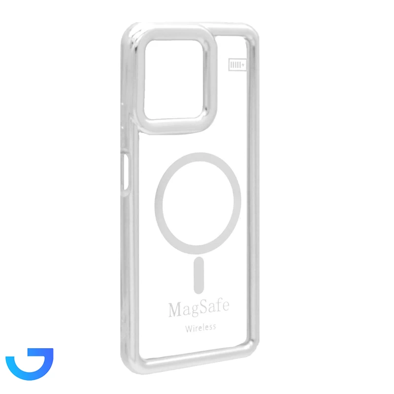 قیمت و خرید قاب شفاف دور رنگی طرح مگ سیف Realme C53 / C51 / Note 50 | فروشگاه آریا