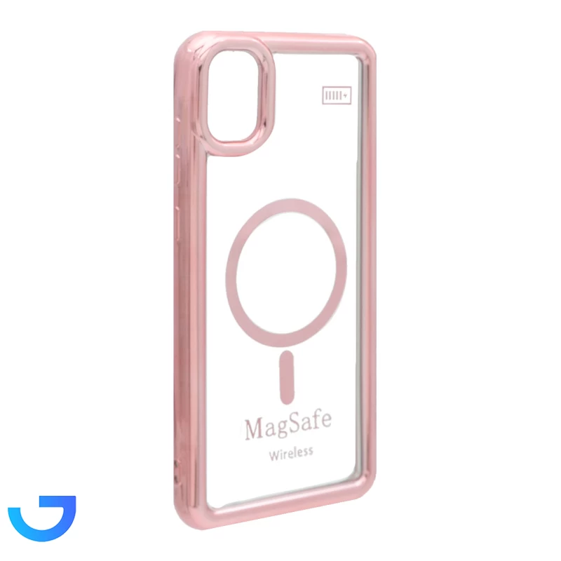 قیمت و خرید قاب شفاف دور رنگی طرح مگ سیف Samsung Galaxy A05 | فروشگاه آریا