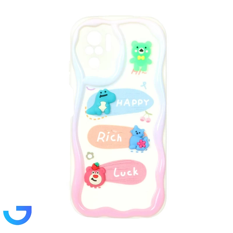 قیمت و خرید قاب کنگره ای عروسکی برجسته فانتزی Xiaomi Redmi Note 10 4G / Redmi Note 10S / Poco M5S | فروشگاه آریا