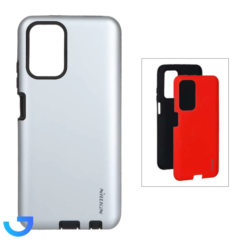 قیمت و خرید قاب دو تکه Nillkin با محافظ سوکت شارژ Xiaomi Redmi Note 10 4G / Redmi Note 10S / Poco M5S | فروشگاه آریا