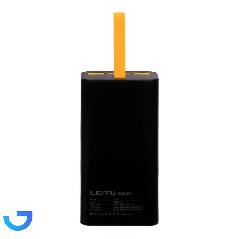 قیمت و خرید پاوربانک (PD و فست شارژ) Leitu 22.5W 20000mAh مدل LP-50 | فروشگاه آریا