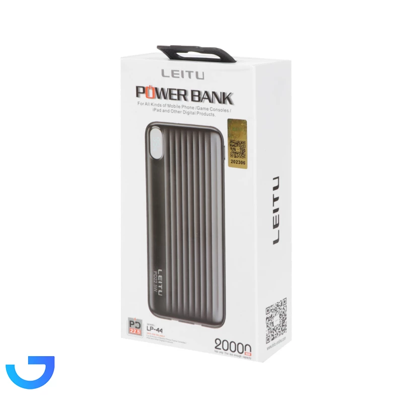قیمت و خرید پاوربانک لیتو مدل LP-44 ظرفیت 20000 میلی‌آمپرساعت | فروشگاه آریا