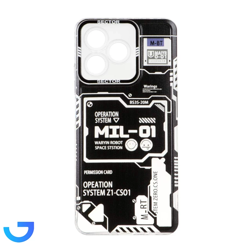 قیمت و خرید قاب ژله ای طرح دار SECTOR مدل Realme C53 / C51 / Note 50 | فروشگاه آریا