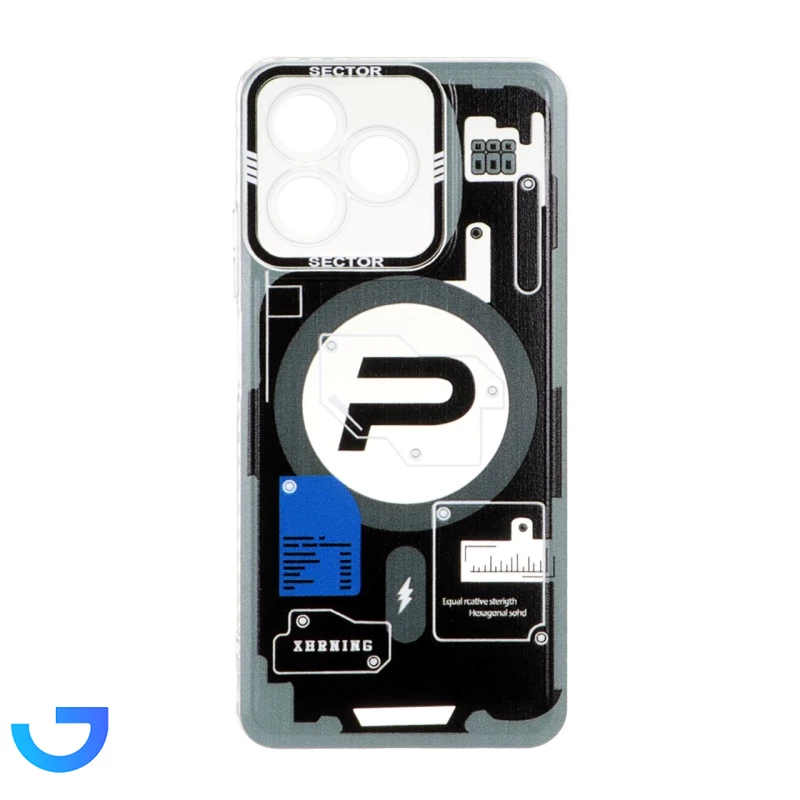 قیمت و خرید قاب ژله ای طرح دار SECTOR مدل Realme C53 / C51 / Note 50 | فروشگاه آریا