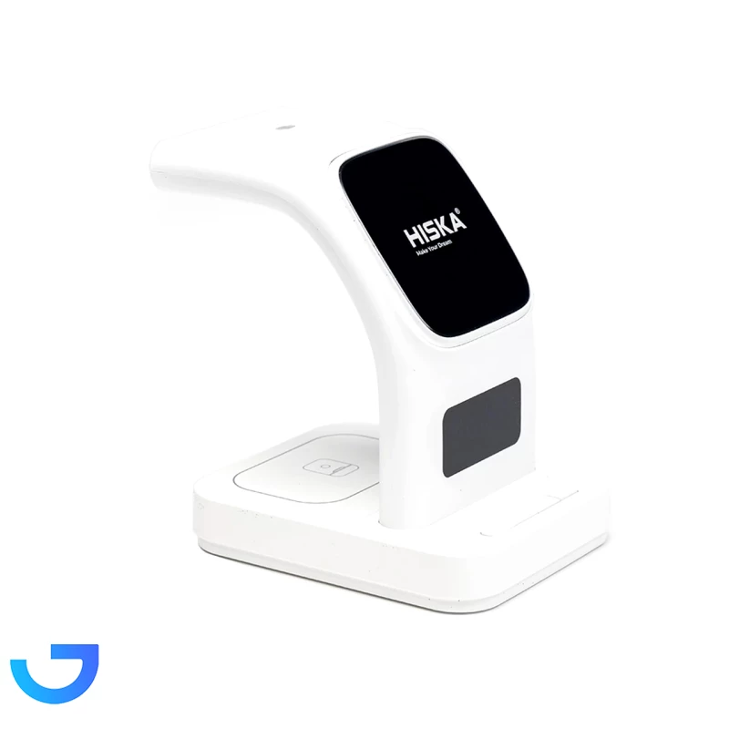 شارژر وایرلس 5 کاره Hiska مدل HR-09 نمای ۲