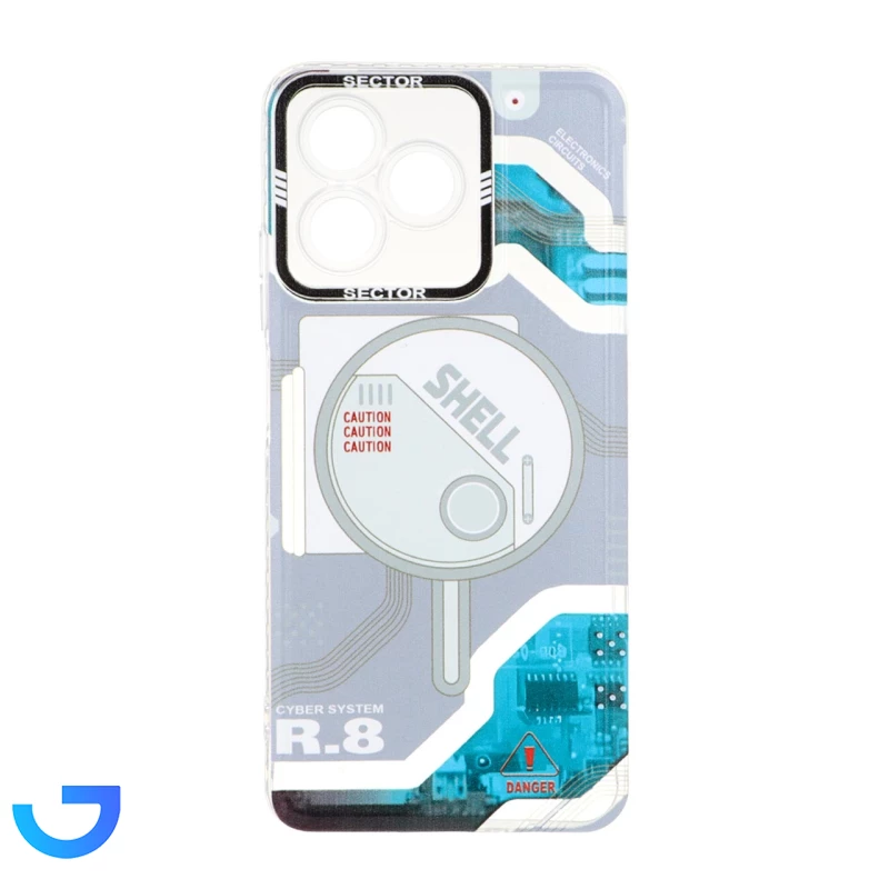 قیمت و خرید قاب ژله ای طرح دار SECTOR مدل Realme C53 / C51 / Note 50 | فروشگاه آریا