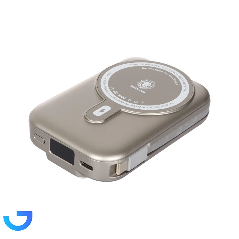 قیمت و خرید پاوربانک گرین لاین 20W مدل GNMGLTPB10KBK ظرفیت 10000 میلی آمپر ساعت | فروشگاه آریا