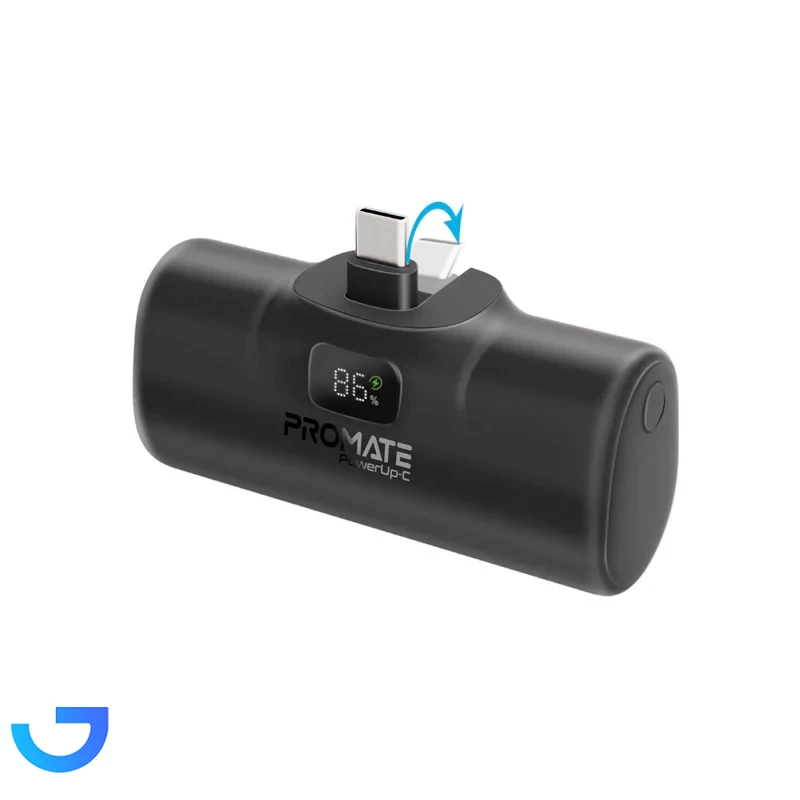 قیمت و خرید پاوربانک پرومیت 20W مدل POWERUP-I.BLK ظرفیت 5000 میلی‌آمپرساعت | فروشگاه آریا