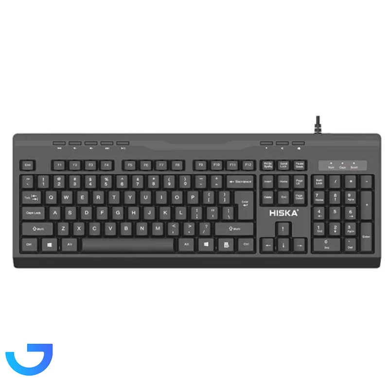 قیمت و خرید کیبورد سیمی هیسکا مدل HISKA HX-KE200 | فروشگاه آریا قیمت و خرید کیبورد سیمی هیسکا مدل HISKA HX-KE200 | فروشگاه آریا