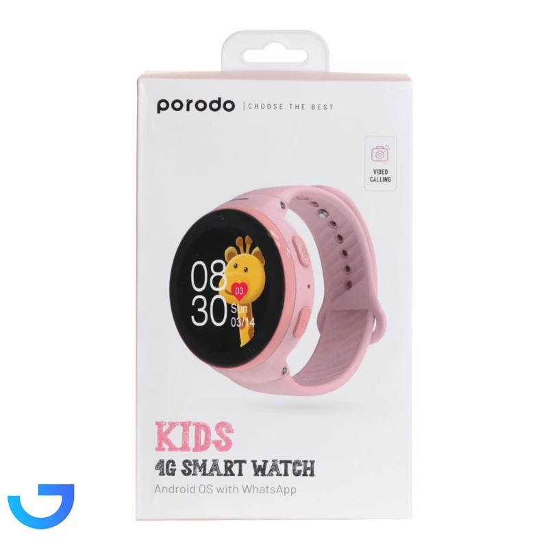 قیمت و خرید ساعت هوشمند کودکان Porodo Kids 4G Smart Watch مدل PD-KDSWT-PK | فروشگاه آریا