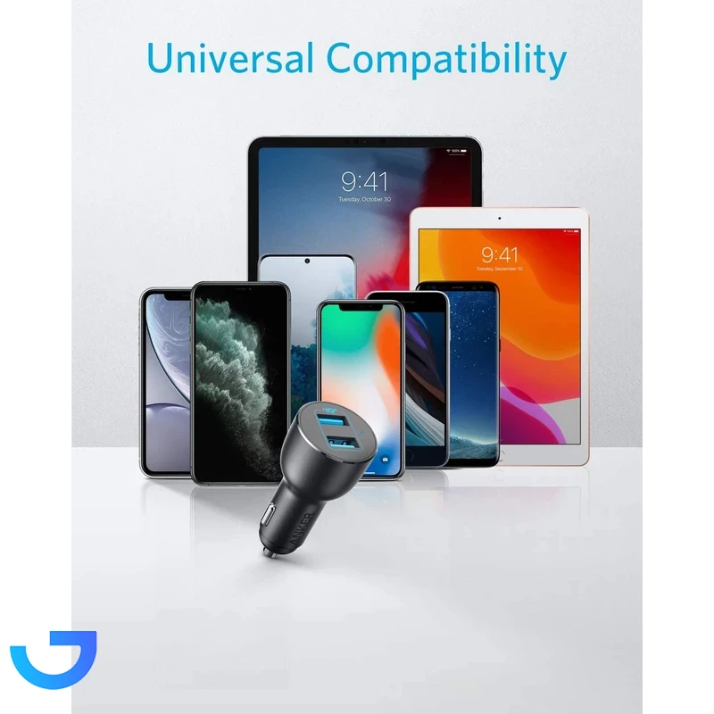 قیمت و خرید شارژر فندکی فست شارژ ماشین 36 وات انکر مدل A2729H11 | فروشگاه آریا